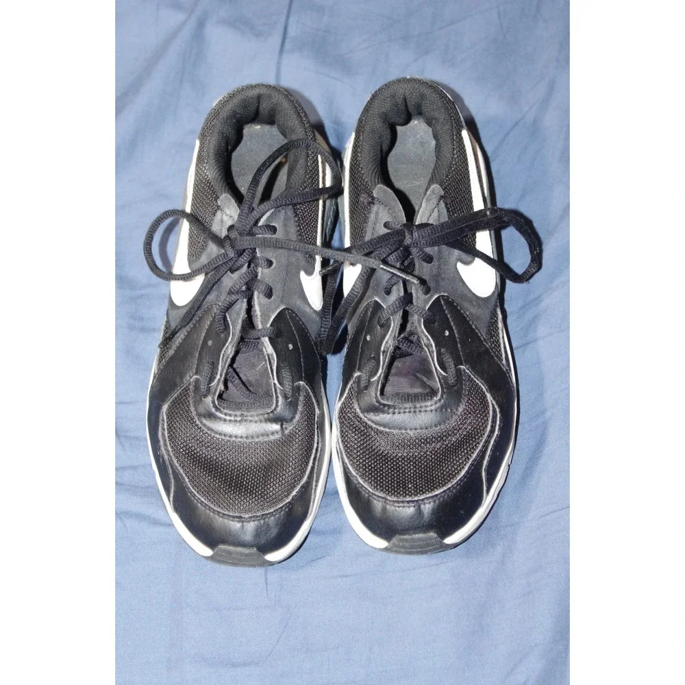 Nike Air Max 6.5Y Youth‎ Black white gray GUC